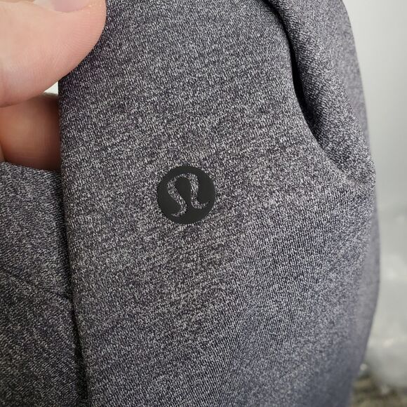 Lululemon Pants Womens 4 On The Fly Heathered Black Pull On Ankle Athleisure - Picture 9 of 9